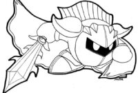 meta knight kirby coloring pages