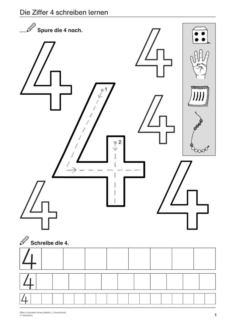 zahlen schreiben lernen kindergarten pdf