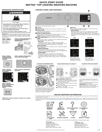 19 manuel instruction laveuse maytag background