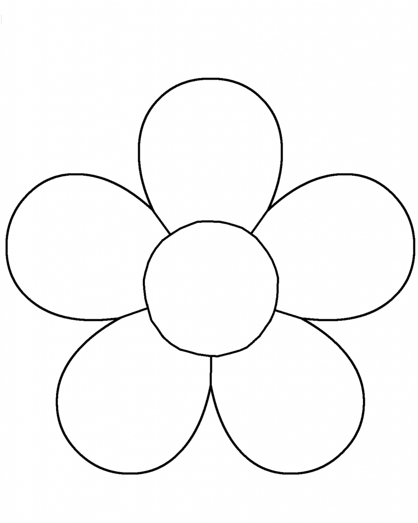 Flower Template - SkillOfKing.Com | Vorlagen blumen basteln, Blumen