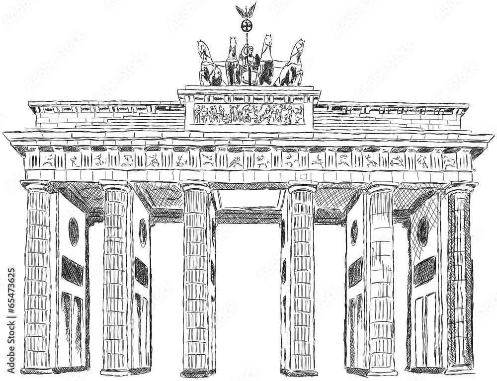 brandenburger tor skizze