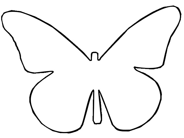 Outline butterfly template. :D Butterfly Outline Images, Butterfly Back