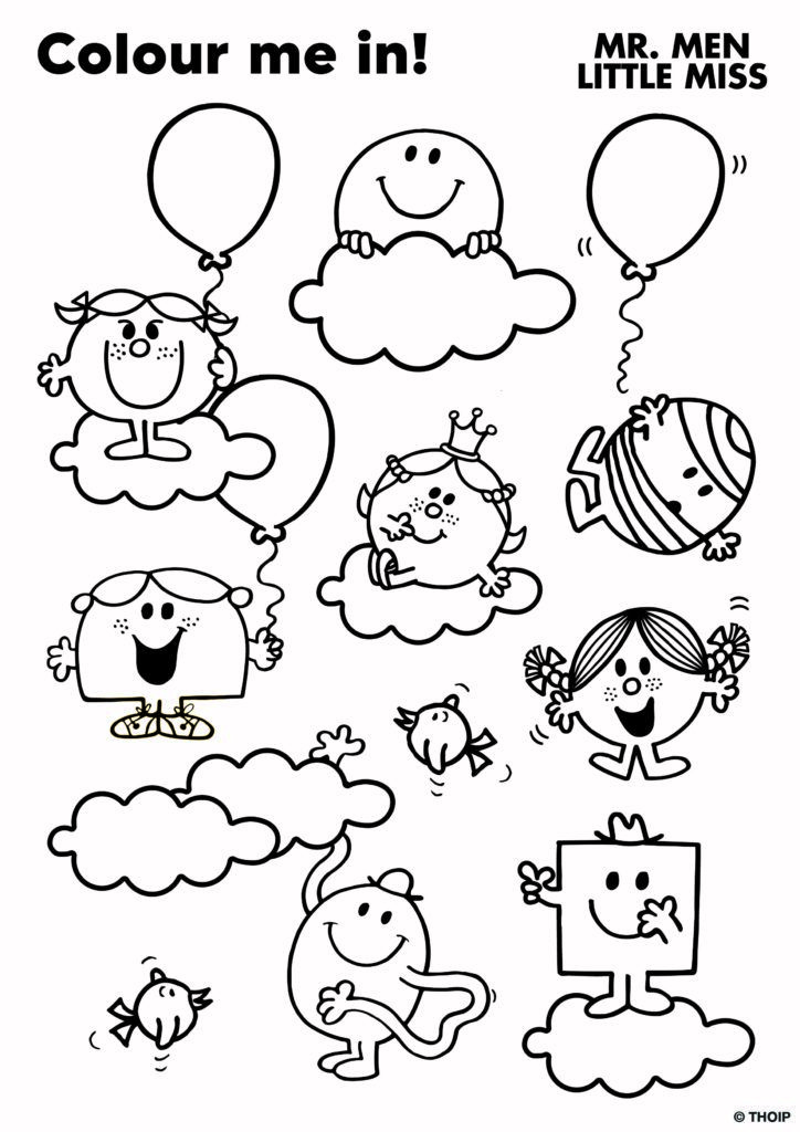 little miss coloring pages