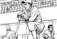 baseball coloring pages for adults