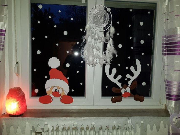 basteln weihnachten kinder fenster