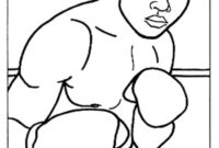 coloring pages boxing