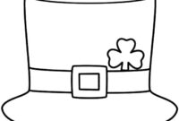 st patrick 039 s day hat coloring page