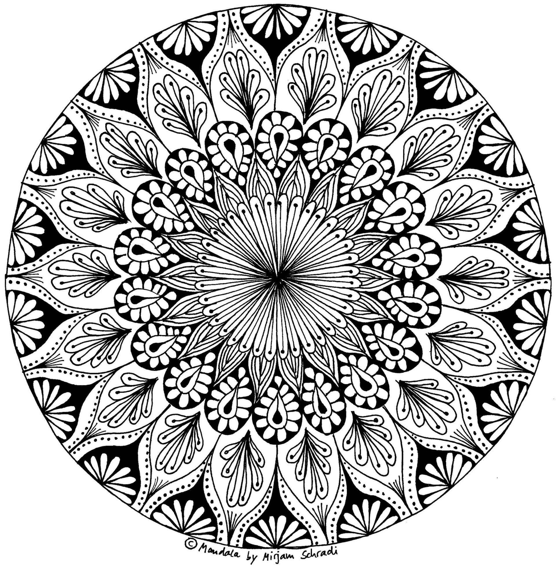 bilder zum ausmalen mandalas