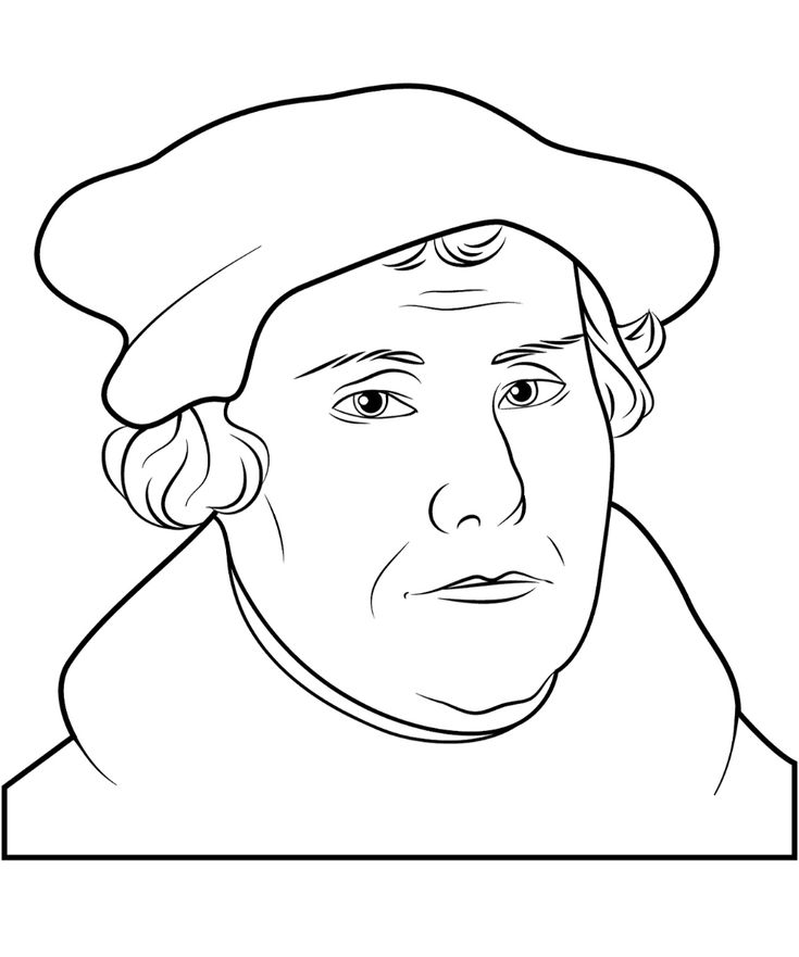 luther rose coloring page