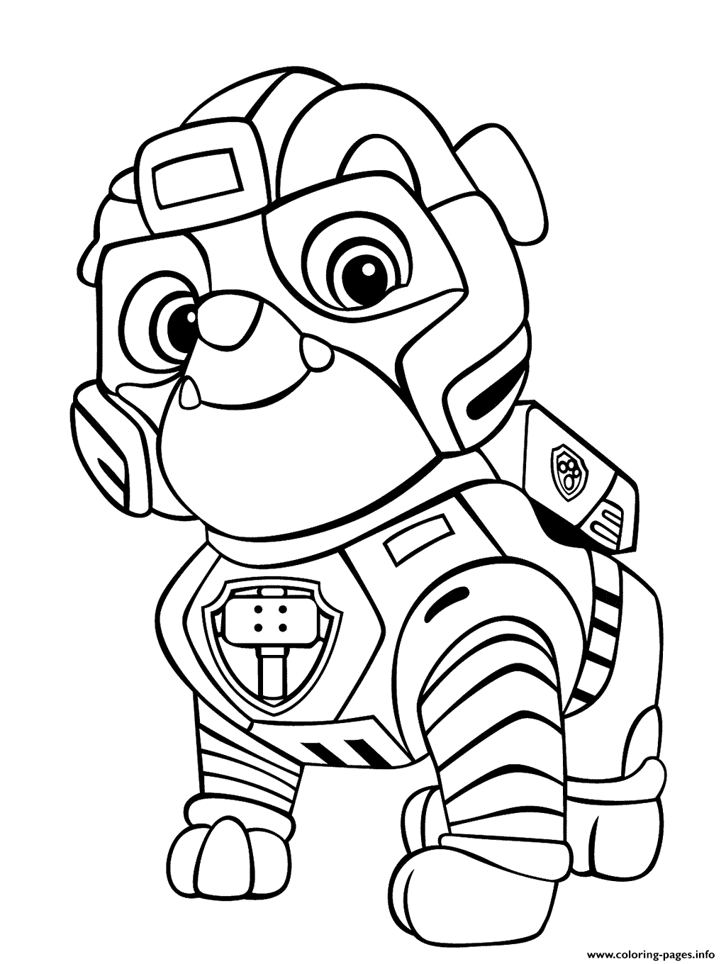 mighty chase coloring pages