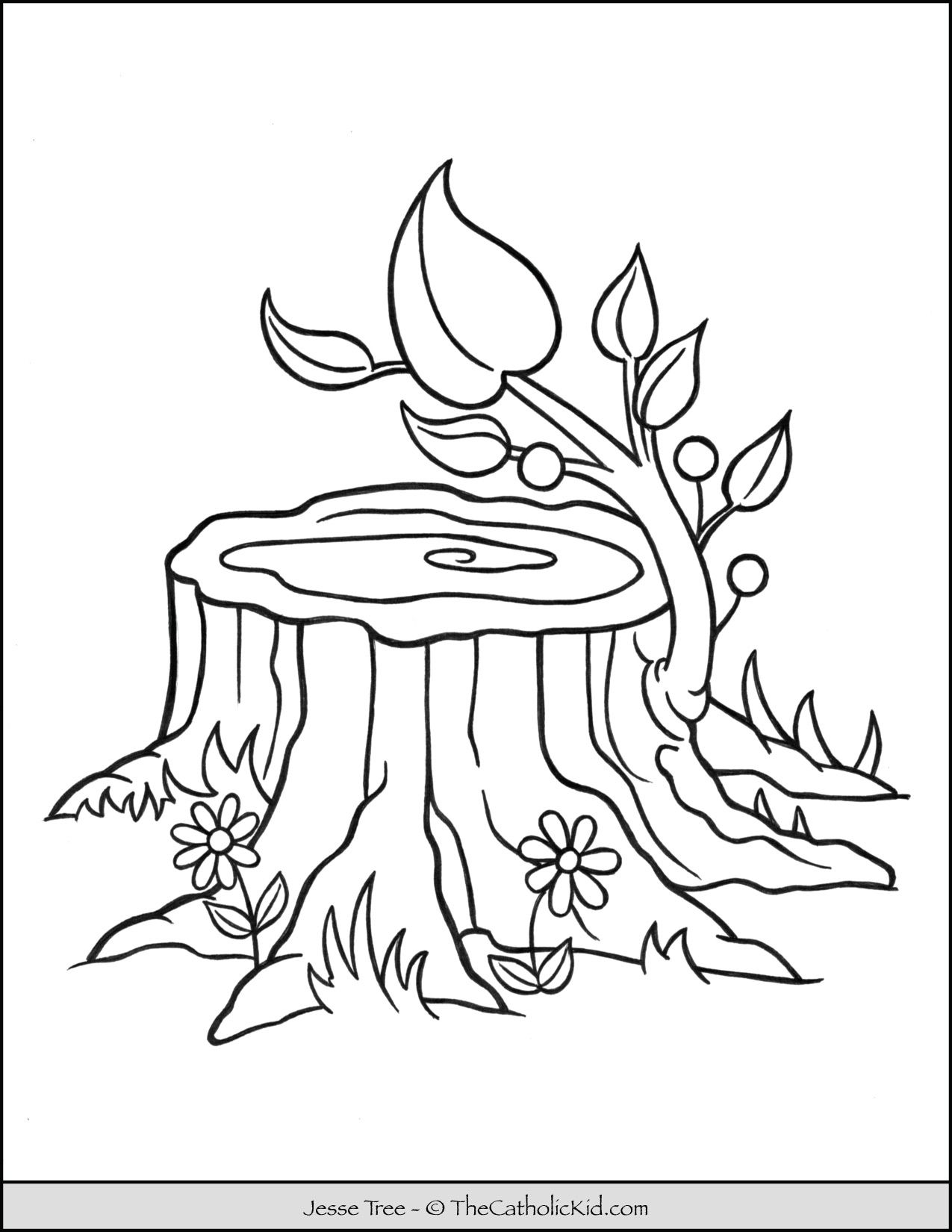 jesse tree coloring pages