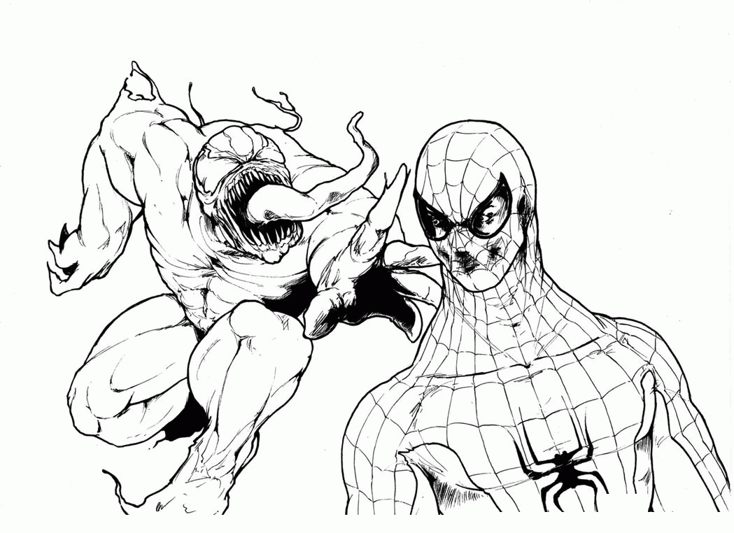 carnage coloring page