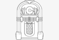 juke box coloring page