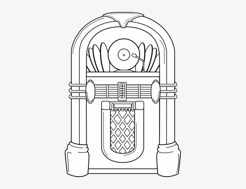 juke box coloring page