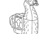 fortnite llama coloring pages