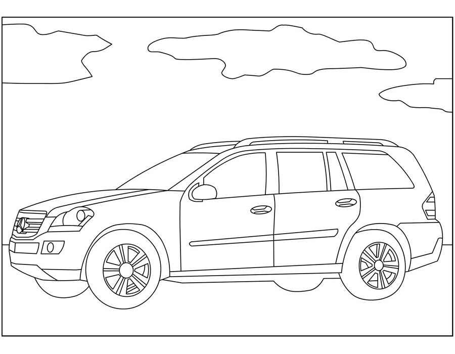 mercedes coloring page