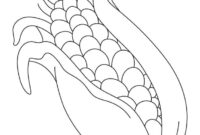 indian corn coloring page