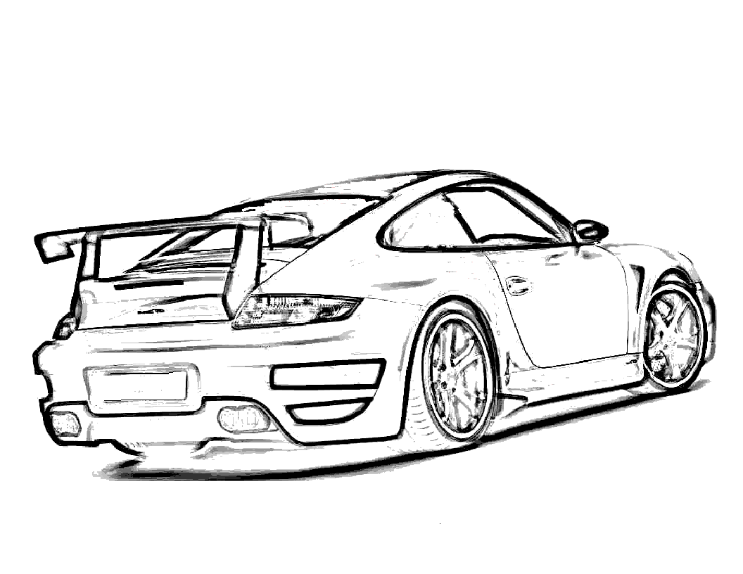 Porsche Coloring Pages - Coloring Home