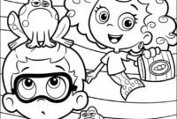 coloring pages bubble guppies