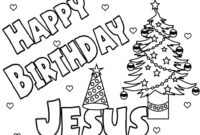 happy birthday jesus coloring page free