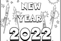 new years coloring pages 2022 free printable