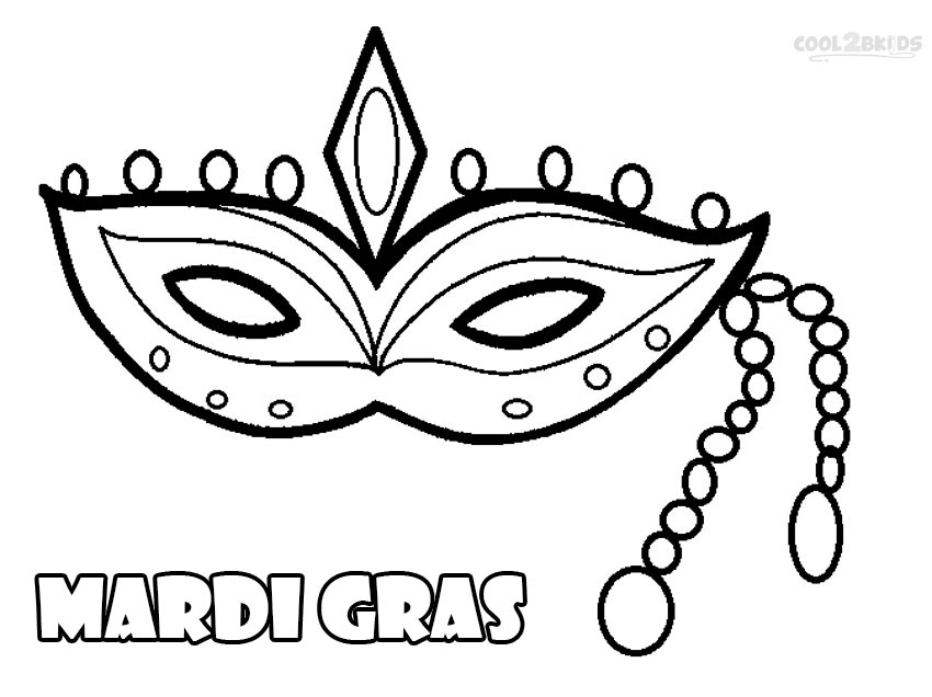 printable mardi gras coloring pages