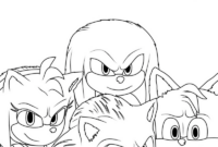 sonic2 coloring pages