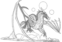 nightwing dragon coloring pages