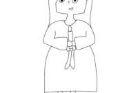 st lucy coloring page