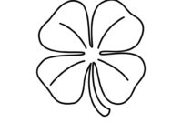 shamrocks coloring page