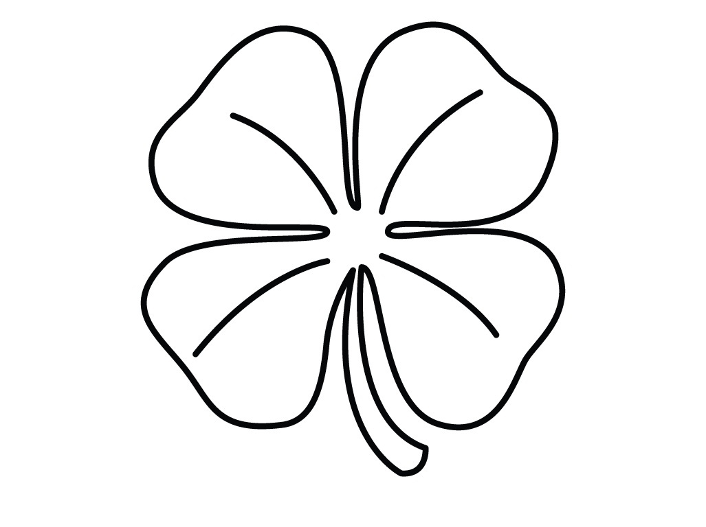 shamrocks coloring page