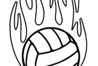 volleyball coloring pages printable