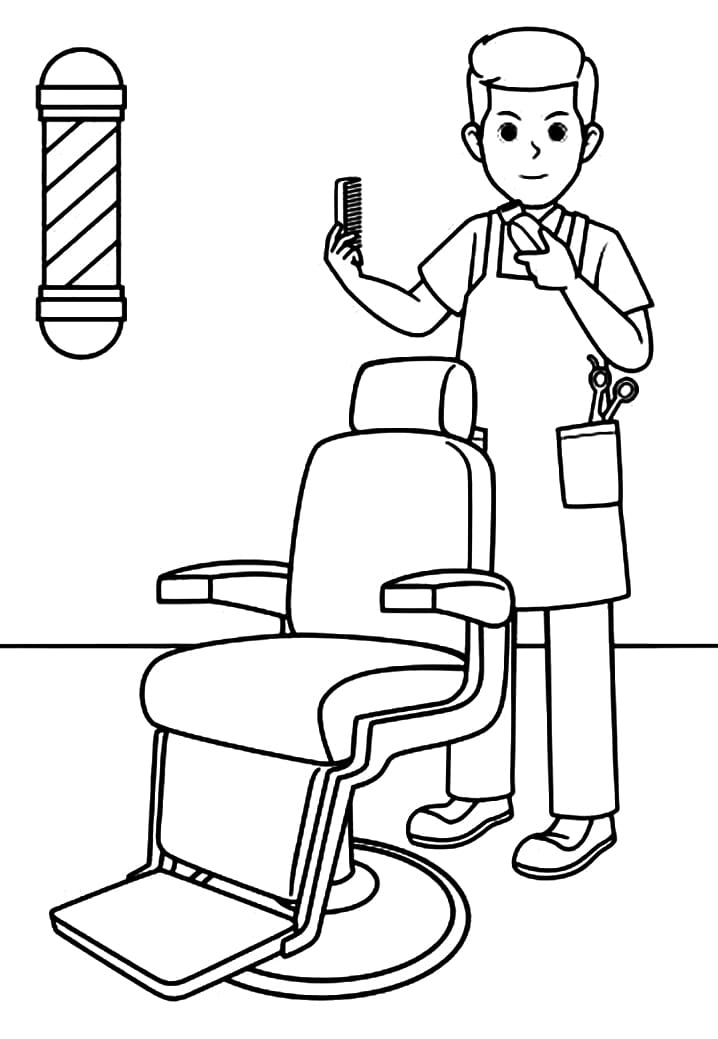 coloring sheets bread barber shop coloring pages