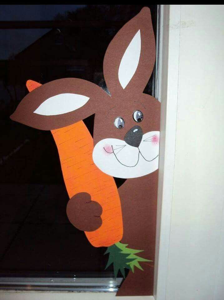 ostern basteln fensterbilder ostern