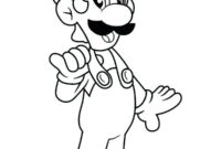 printable luigi coloring pages