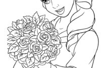 belle princess coloring page