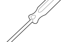 screwdriver coloring page