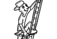 ladder coloring page