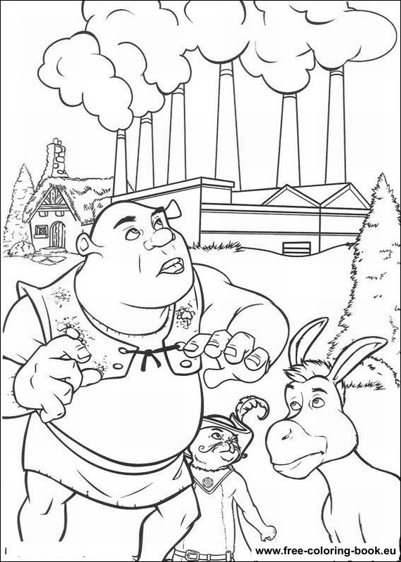 free shrek coloring pages