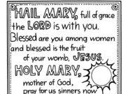 hail mary coloring page