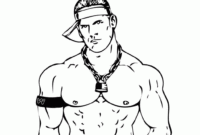 john cena coloring page