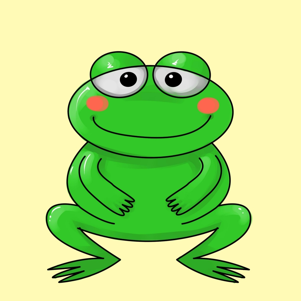 frosch zeichnung einfach