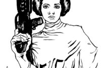 star wars princess leia coloring pages