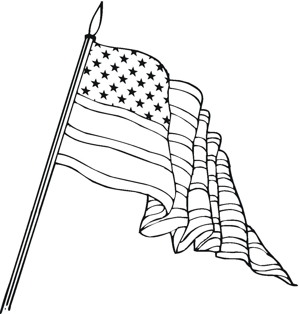 american flag coloring page crayola