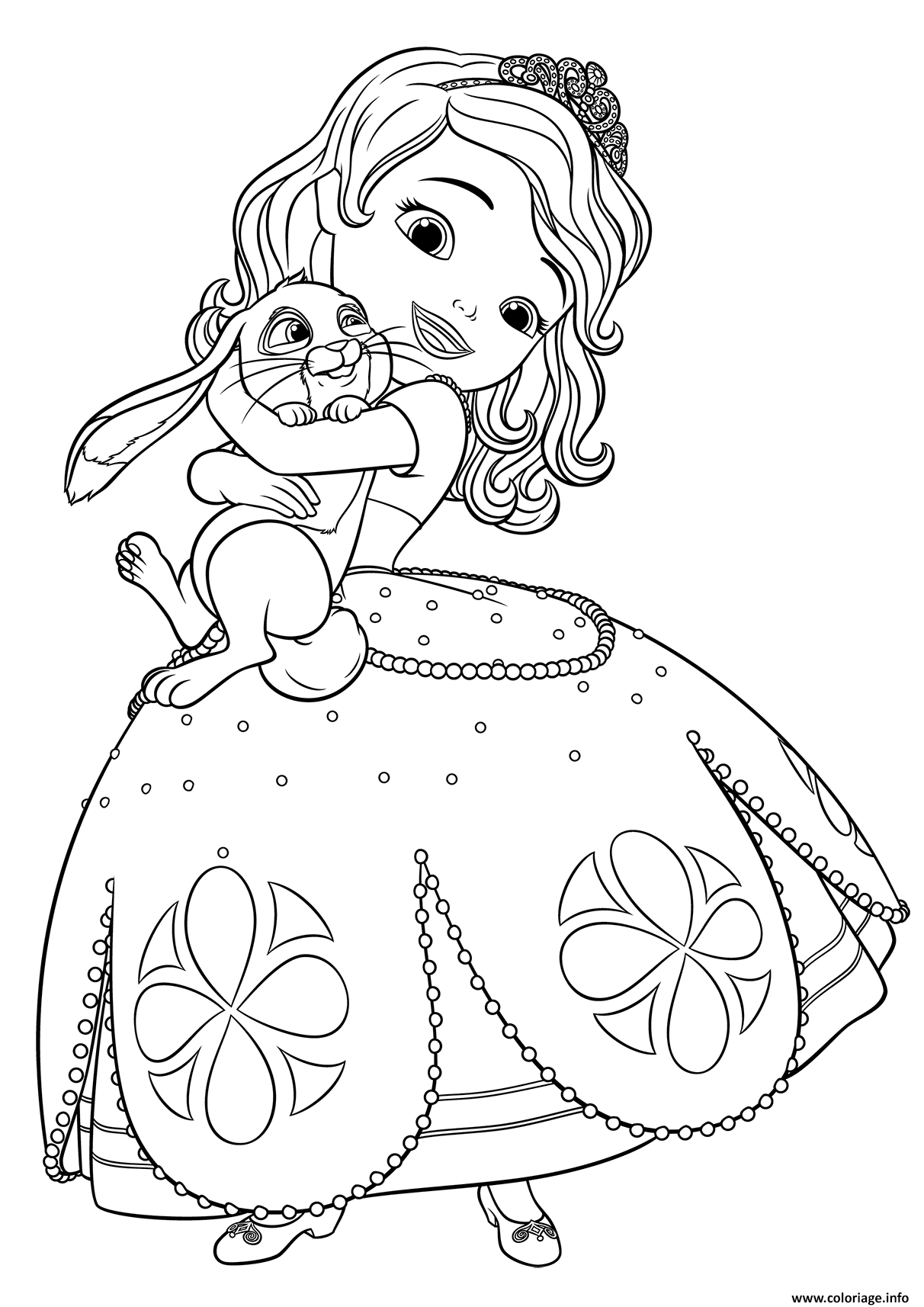 princess sofia coloring page