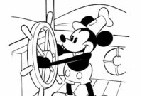 steamboat willie coloring page