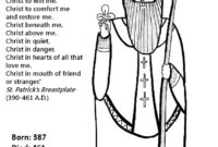 catholic st patrick coloring page