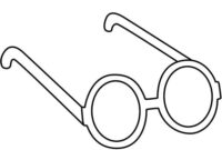 glasses coloring pages