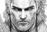 witcher coloring pages