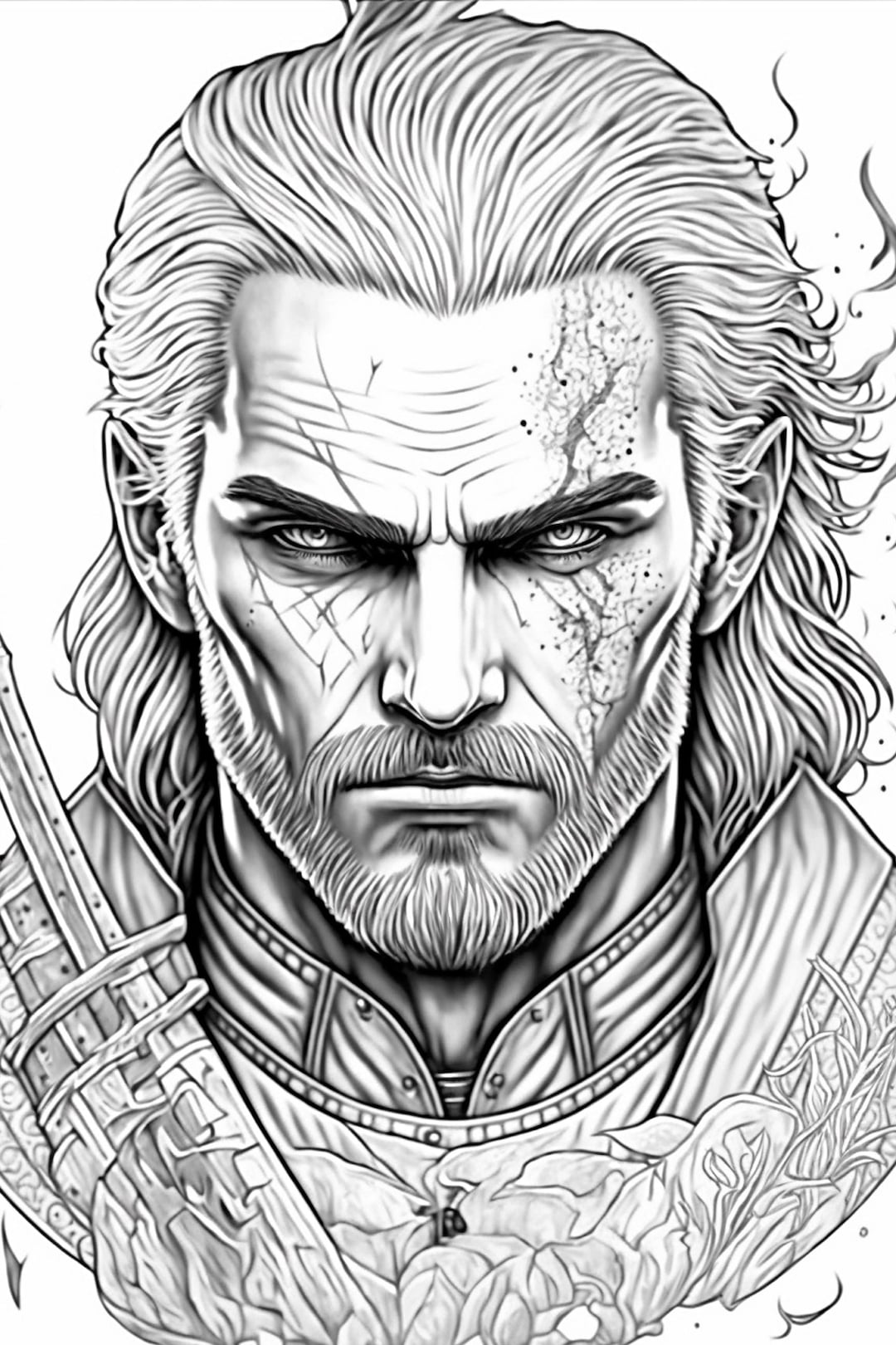 witcher coloring pages